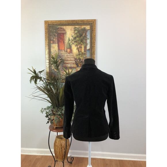 Gap Women Long Sleeve Lined Lapel Notch Blazer Black 4 Office Siren Mob Wife - Picture 4 of 10
